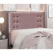 Cabeceira Estofada Santorini SPZ 90cm Solteiro Veludo Lilás