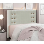 Cabeceira Estofada Santorini SPZ 90cm Solteiro Veludo Prato