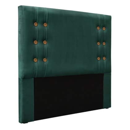 Cabeceira Estofada Santorini SPZ 90cm Solteiro Veludo Verde