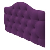 Cabeceira Estofada Suspensa Imperatriz 140 cm Casal Suede Roxo - Amarena Móveis