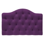 Cabeceira Estofada Suspensa Imperatriz 140 cm Casal Suede Roxo - Amarena Móveis