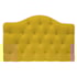 Cabeceira Estofada Suspensa Imperatriz 160 cm Queen Size Suede Amarelo - Amarena Móveis