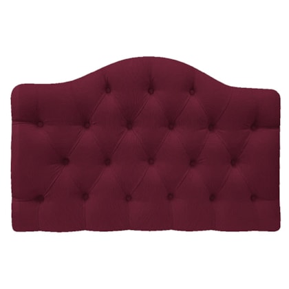 Cabeceira Estofada Suspensa Imperatriz 160 cm Queen Size Suede Bordô - Amarena Móveis