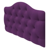 Cabeceira Estofada Suspensa Imperatriz 160 cm Queen Size Suede Roxo - Amarena Móveis
