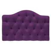Cabeceira Estofada Suspensa Imperatriz 160 cm Queen Size Suede Roxo - Amarena Móveis