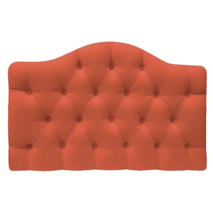 Cabeceira Estofada Suspensa Imperatriz 160 cm Queen Size Suede Terracota - Amarena Móveis