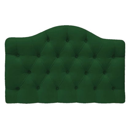 Cabeceira Estofada Suspensa Imperatriz 160 cm Queen Size Suede Verde - Amarena Móveis