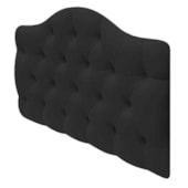 Cabeceira Estofada Suspensa Imperatriz 195 cm King Size Corano Preto - Amarena Móveis
