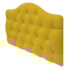 Cabeceira Estofada Suspensa Imperatriz 195 cm King Size Suede Amarelo - Amarena Móveis