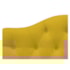 Cabeceira Estofada Suspensa Imperatriz 195 cm King Size Suede Amarelo - Amarena Móveis