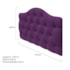 Cabeceira Estofada Suspensa Imperatriz 195 cm King Size Suede Roxo - Amarena Móveis