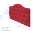 Cabeceira Estofada Suspensa Imperatriz 195 cm King Size Suede Vermelho - Amarena Móveis