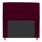 Cabeceira Estofada Turim 160 cm Queen Size Suede Bordô - Amarena Móveis