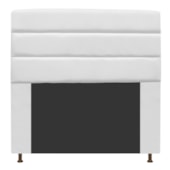 Cabeceira Estofada Turim 160 cm Queen Size Suede Branco - Amarena Móveis