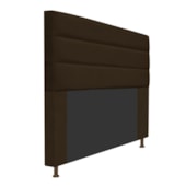 Cabeceira Estofada Turim 160 cm Queen Size Suede Marrom - Amarena Móveis