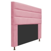 Cabeceira Estofada Turim 160 cm Queen Size Suede Rosa Bebê - Amarena Móveis