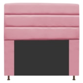 Cabeceira Estofada Turim 160 cm Queen Size Suede Rosa Bebê - Amarena Móveis