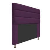 Cabeceira Estofada Turim 160 cm Queen Size Suede Roxo - Amarena Móveis