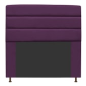 Cabeceira Estofada Turim 160 cm Queen Size Suede Roxo - Amarena Móveis