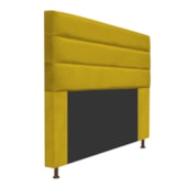Cabeceira Estofada Turim 195 cm King Size Suede Amarelo - Amarena Móveis