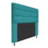 Cabeceira Estofada Turim 195 cm King Size Suede Azul Turquesa - Amarena Móveis
