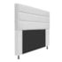 Cabeceira Estofada Turim 195 cm King Size Suede Branco - Amarena Móveis