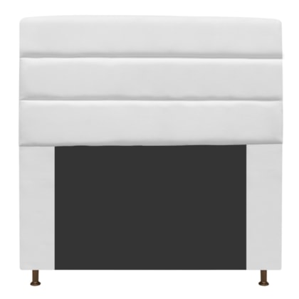 Cabeceira Estofada Turim 195 cm King Size Suede Branco - Amarena Móveis