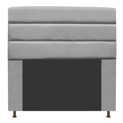 Cabeceira Estofada Turim 195 cm King Size Suede Cinza - Amarena Móveis