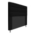 Cabeceira Estofada Turim 195 cm King Size Suede Preto - Amarena Móveis