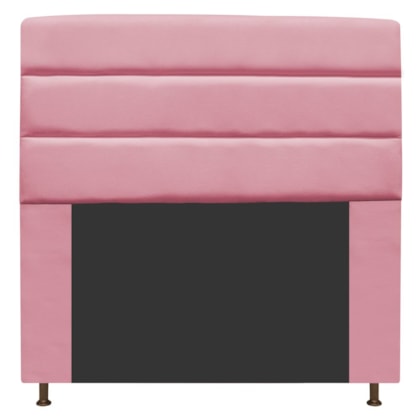 Cabeceira Estofada Turim 195 cm King Size Suede Rosa Bebê - Amarena Móveis