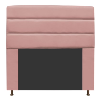 Cabeceira Estofada Turim 195 cm King Size Suede Rosê - Amarena Móveis
