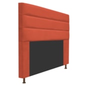 Cabeceira Estofada Turim 195 cm King Size Suede Terracota - Amarena Móveis