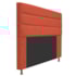 Cabeceira Estofada Turim 195 cm King Size Suede Terracota - Amarena Móveis