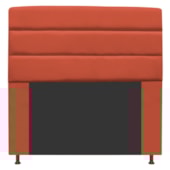 Cabeceira Estofada Turim 195 cm King Size Suede Terracota - Amarena Móveis