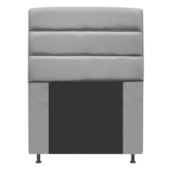 Cabeceira Estofada Turim 90 cm Solteiro  Suede Cinza - Amarena Móveis