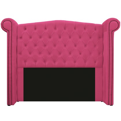 Cabeceira Estofada Veneza 140 cm Casal Corano Pink - Amarena Moveis