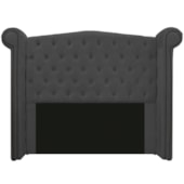 Cabeceira Estofada Veneza 160 cm Queen Size Corano Cinza - Amarena Moveis