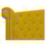 Cabeceira Estofada Veneza 160 cm Queen Size Suede Amarelo - Amarena Moveis