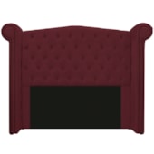 Cabeceira Estofada Veneza 160 cm Queen Size Suede Bordô - Amarena Moveis