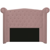Cabeceira Estofada Veneza 160 cm Queen Size Suede Rosê - Amarena Moveis