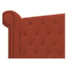 Cabeceira Estofada Veneza 160 cm Queen Size Suede Terracota - Amarena Moveis