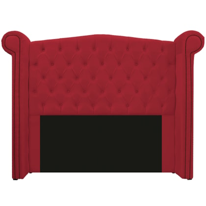 Cabeceira Estofada Veneza 160 cm Queen Size Suede Vermelho - Amarena Moveis