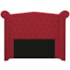 Cabeceira Estofada Veneza 160 cm Queen Size Suede Vermelho - Amarena Moveis