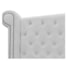Cabeceira Estofada Veneza 195 cm King Size Corano Branco - Amarena Moveis