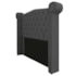 Cabeceira Estofada Veneza 195 cm King Size Corano Cinza - Amarena Moveis