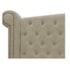 Cabeceira Estofada Veneza 195 cm King Size Linho Bege - Amarena Moveis