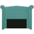 Cabeceira Estofada Veneza 195 cm King Size Suede Azul Tiffany - Amarena Moveis