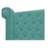 Cabeceira Estofada Veneza 195 cm King Size Suede Azul Tiffany - Amarena Moveis