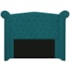 Cabeceira Estofada Veneza 195 cm King Size Suede Azul Turquesa - Amarena Moveis