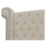 Cabeceira Estofada Veneza 195 cm King Size Suede Bege - Amarena Moveis